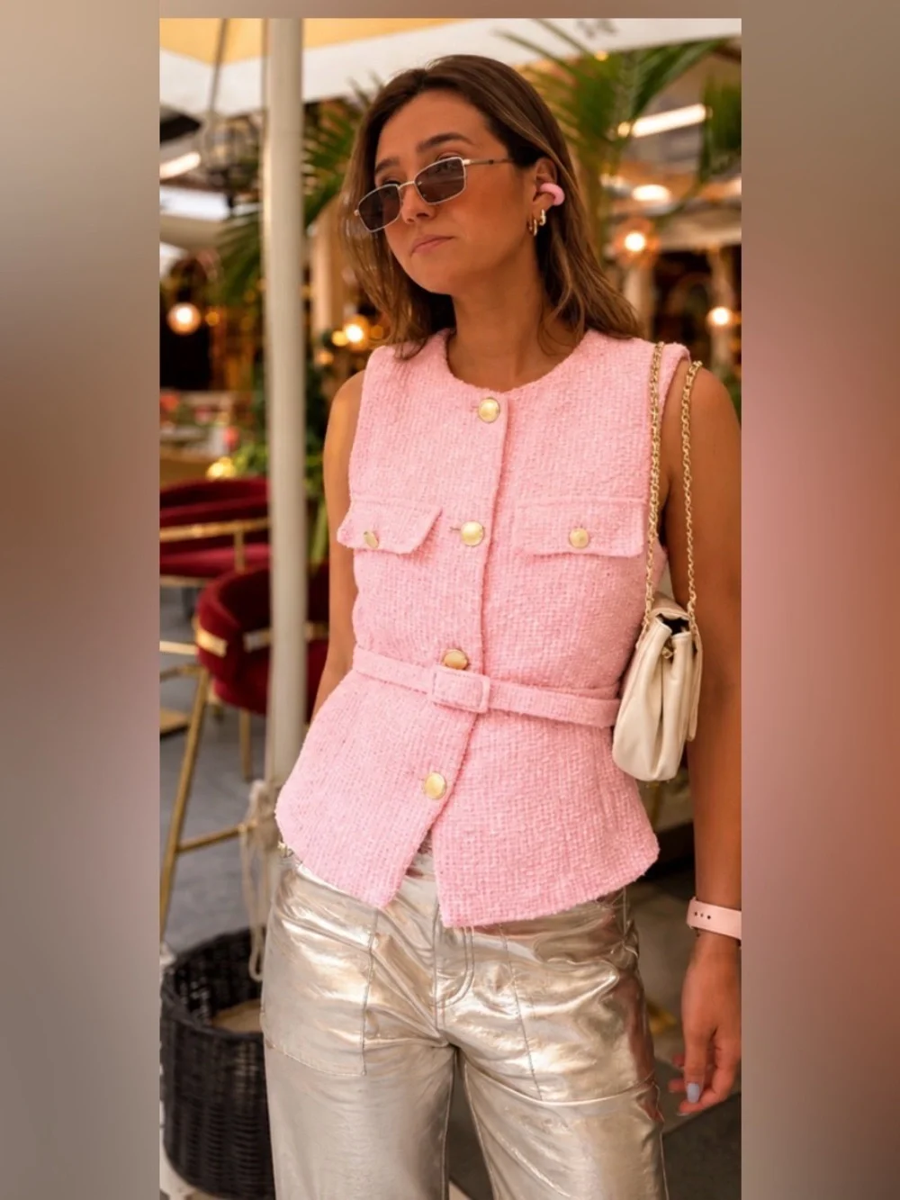NEW ZARA LUXURY CHANNEL VIBE STRUCTURED VEST SIZE XS 🚨NO DISCOUNT